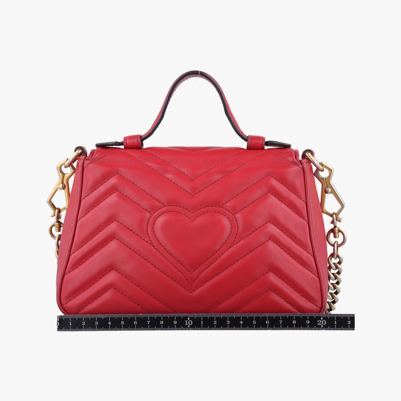 グッチGucciGGマーモントレッドレザー547260製番不明