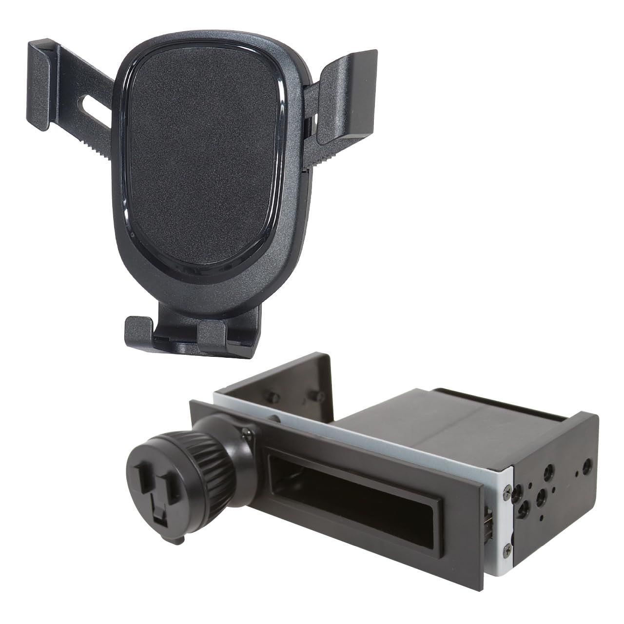 Style BSA121 スマホホルダー1DINスペーススタンドセット 1DINスペースに固定するスタンド＋各種ホルダーセット BSA121 スマホホルダー1DINスペーススタンドセット