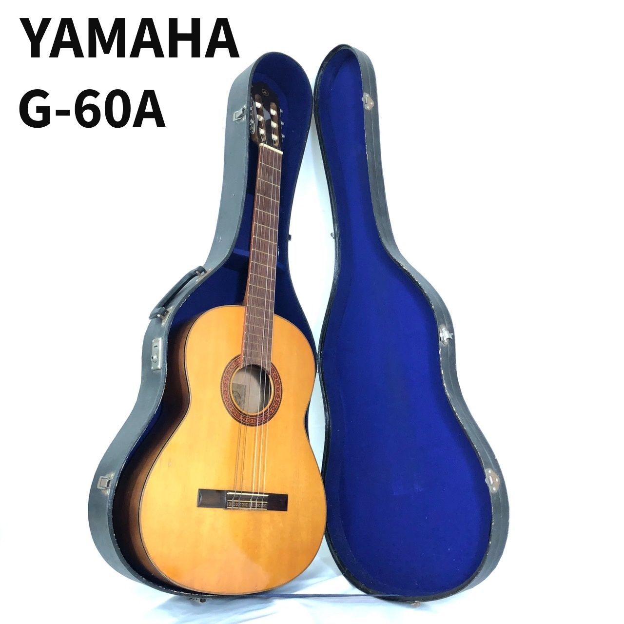 現状品 YAMAHA ヤマハ クラシックギター G-60A 傷 打痕あり ギター ハードケース付き 鍵損傷 【送料無料】 MID