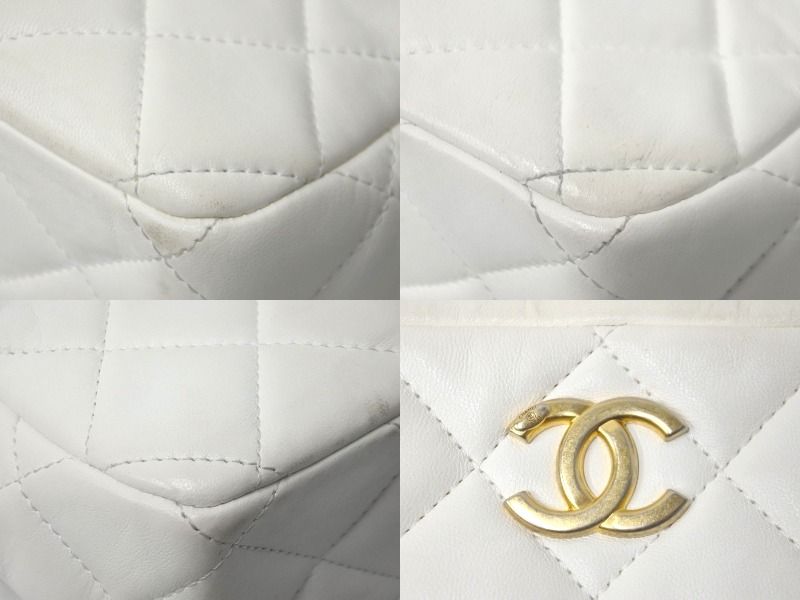 CHANEL シャネル ショルダーバッグ ロゴパール付き チェーンショルダー