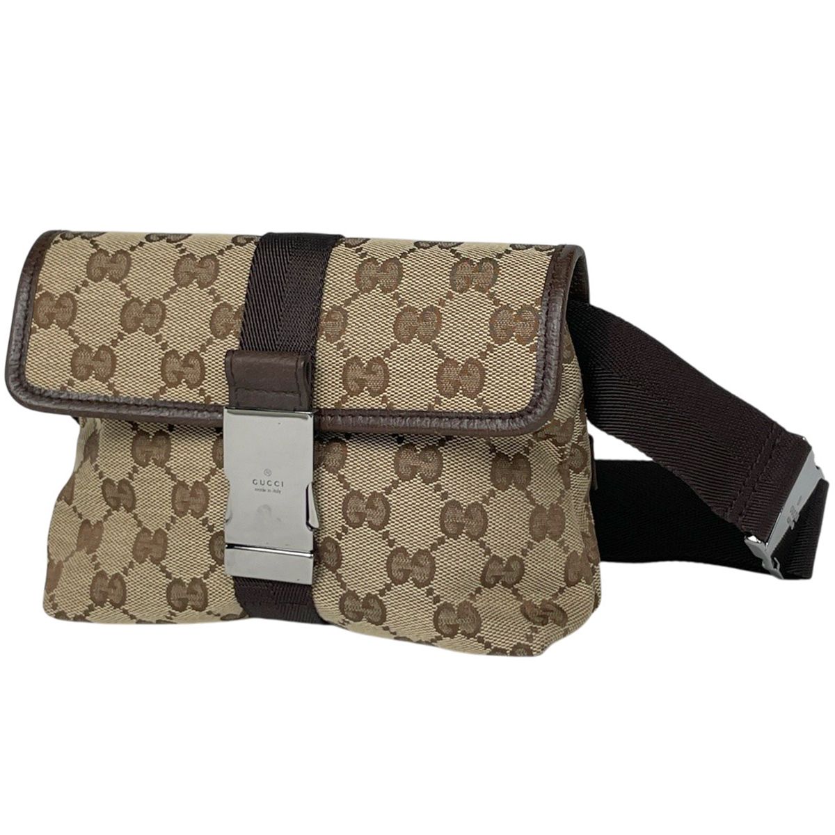 グッチ GUCCI GG柄 ウエストバッグ ボディバッグ ボディバッグ GGキャンバス ベージュ ブラウン 131236 レディース