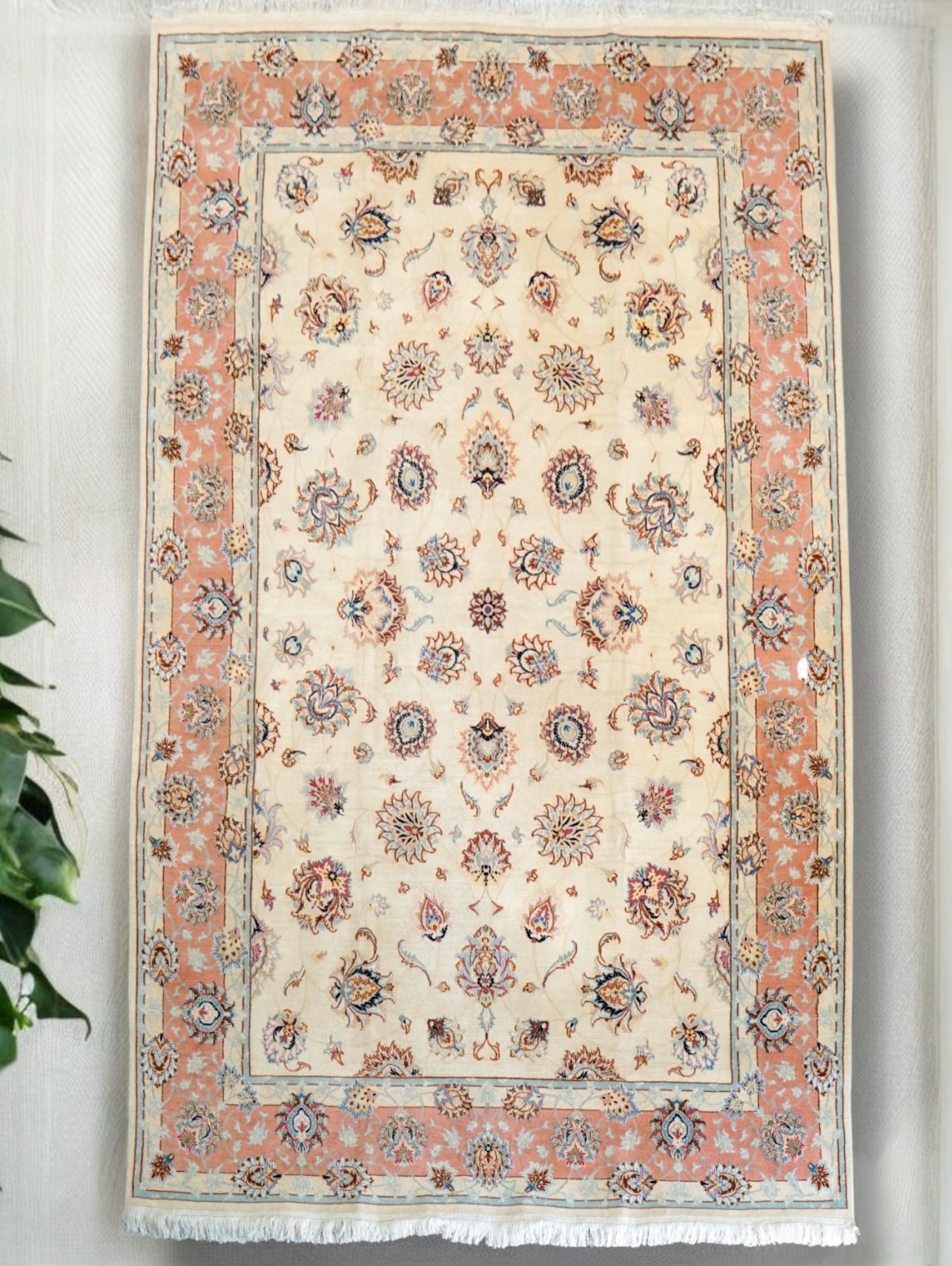 293×188cm ペルシャ手織り絨毯 タブリーズ産 ペルシャ絨毯 タブリーズ