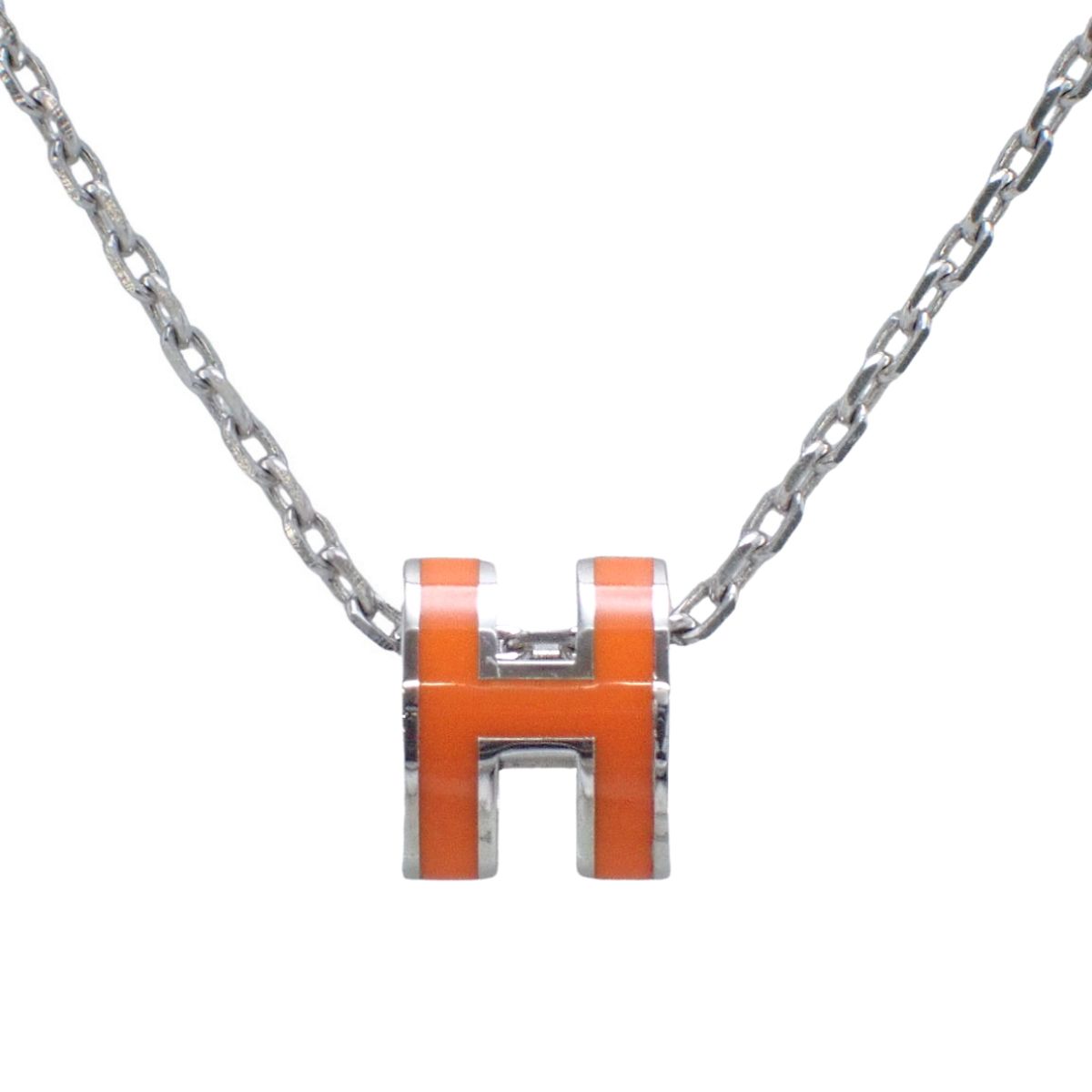 中古】HERMES エルメス ポップアッシュミニ Hモチーフ ネックレス
