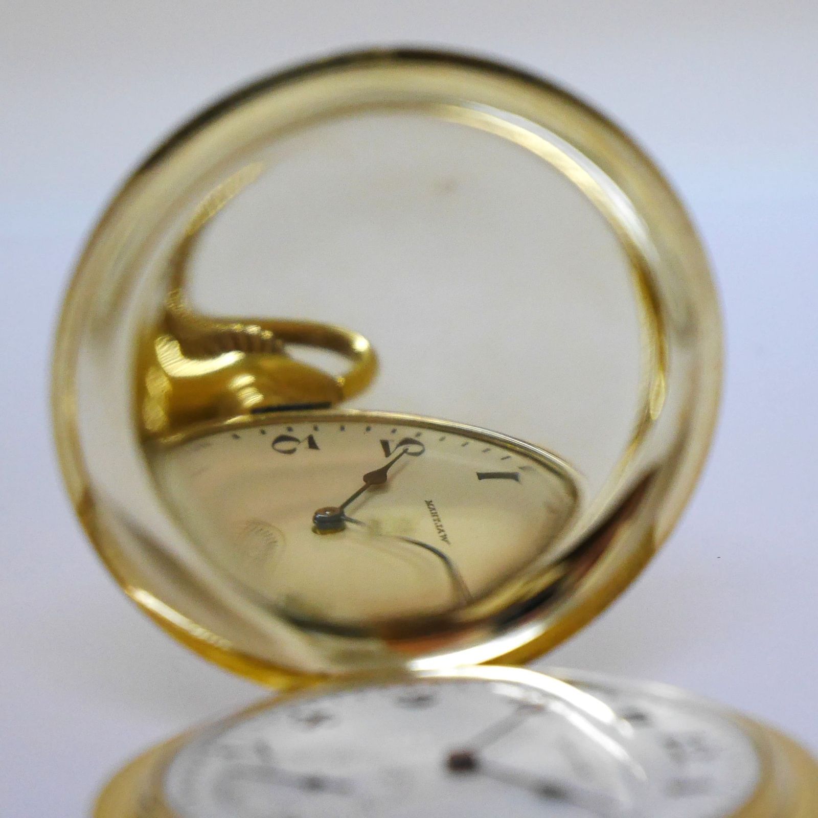 no7【名機リバーサイド】ウォルサム Waltham K18 金無垢 ROY製