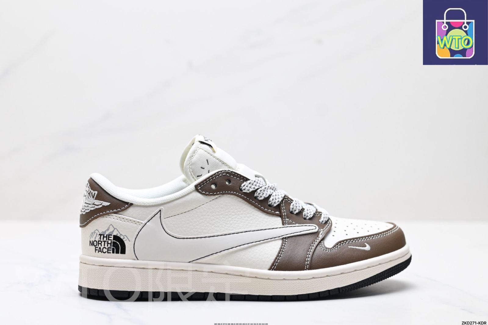 全新未使用Nike AJ1 逆スウッシュ Travis Scott x エア