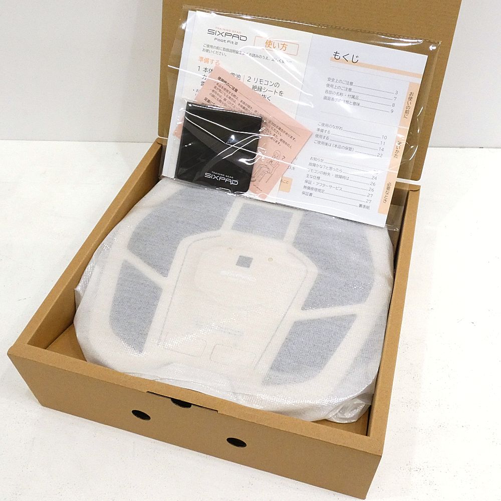 小牧店 開封 MTG SIXPAD Foot Fit 2 SP-FF2310FA シックスパッド フットフィット2 ベージュ I422-3527