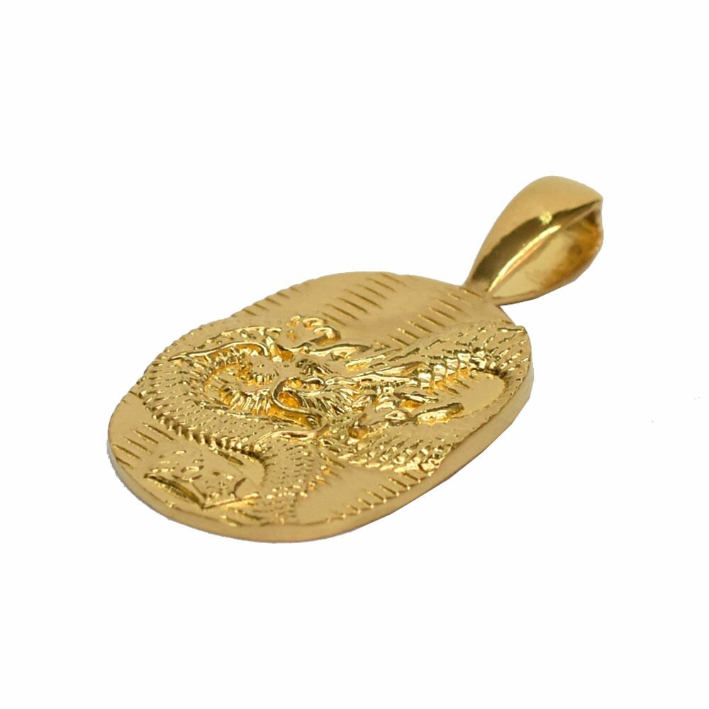 送料無料】純金 K24 ドラゴンペンダントTOP - メルカリ