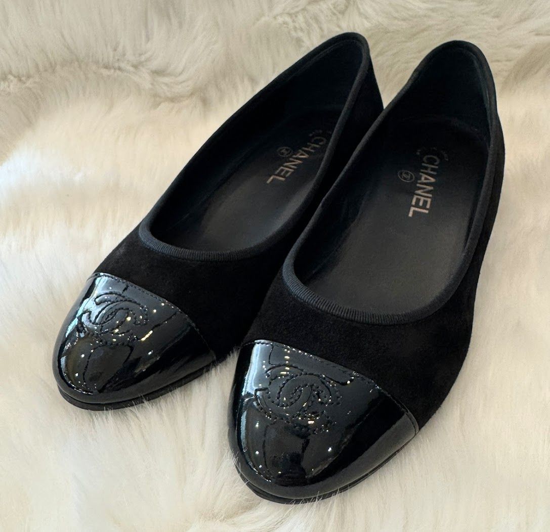 美品❤️シャネル ココマークステッチ スエード パンプス 36(約23cm) CHANEL シャネル パンプス ココマーク スエード ブラック 36 1