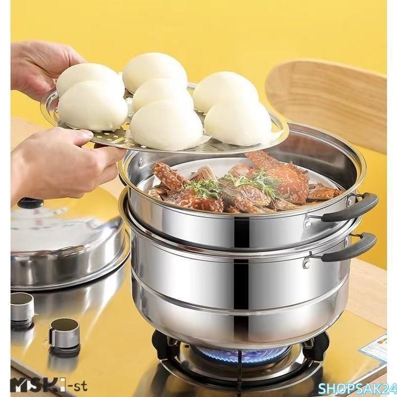 新品未使用品　Kurihara Harumi 万能鍋 蒸し器付き 楽天市場】【栗原はるみ 鍋 ギフト包装可】万能鍋 大（IH対応