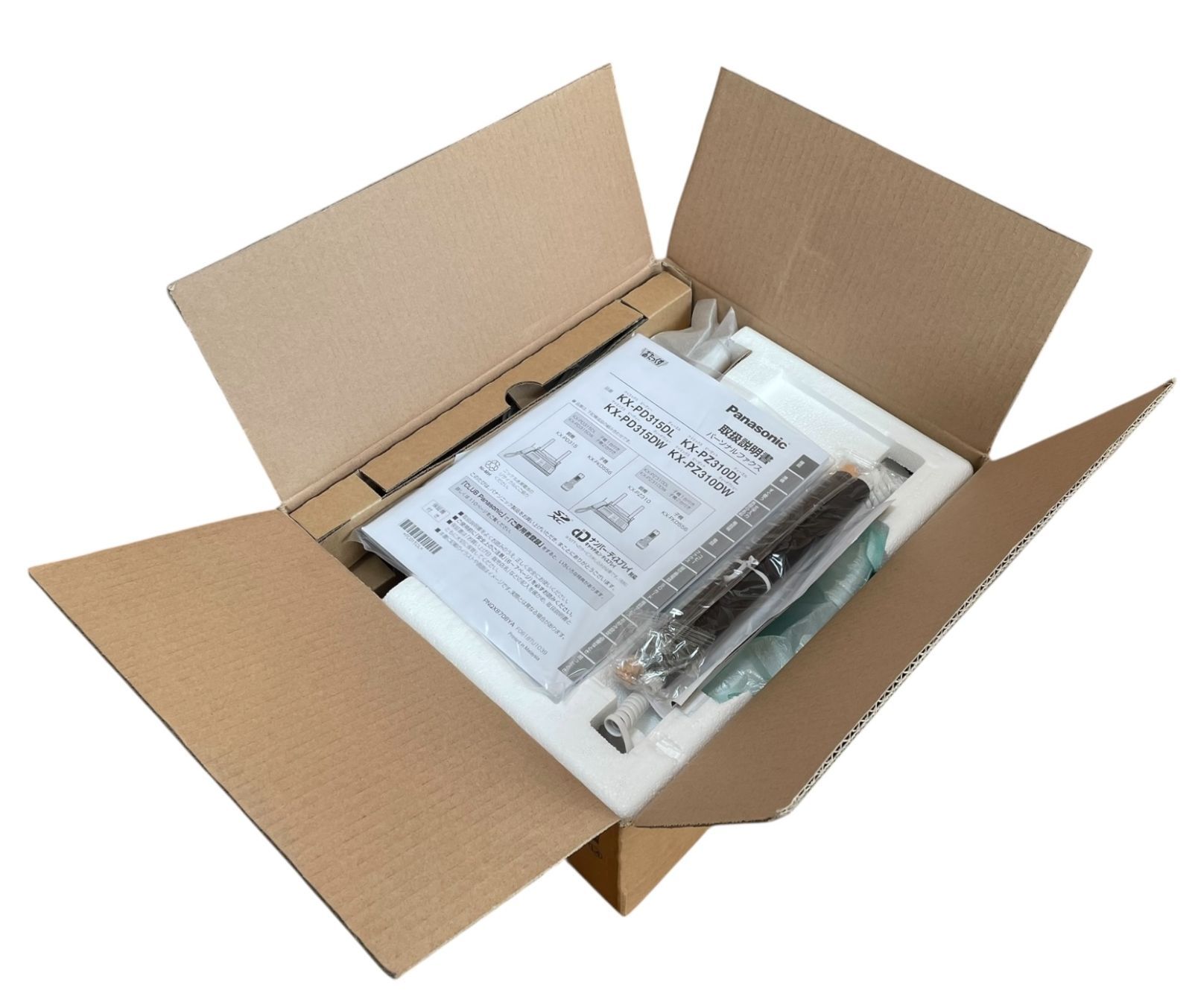 管理番号2899 パナソニック デジタルコードレス普通紙ファクス 子機1台付き KX-PD315DL-S