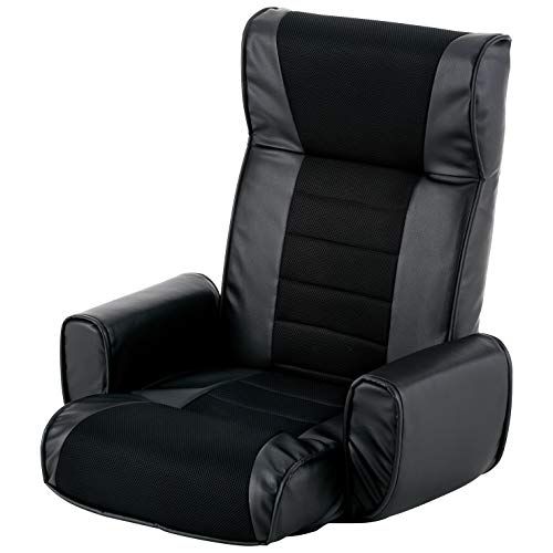 A6-RH66BK 66×59×67 BK 肘付座椅子 レザー調 座椅子 肘掛け いす レザー 武田コーポレーション