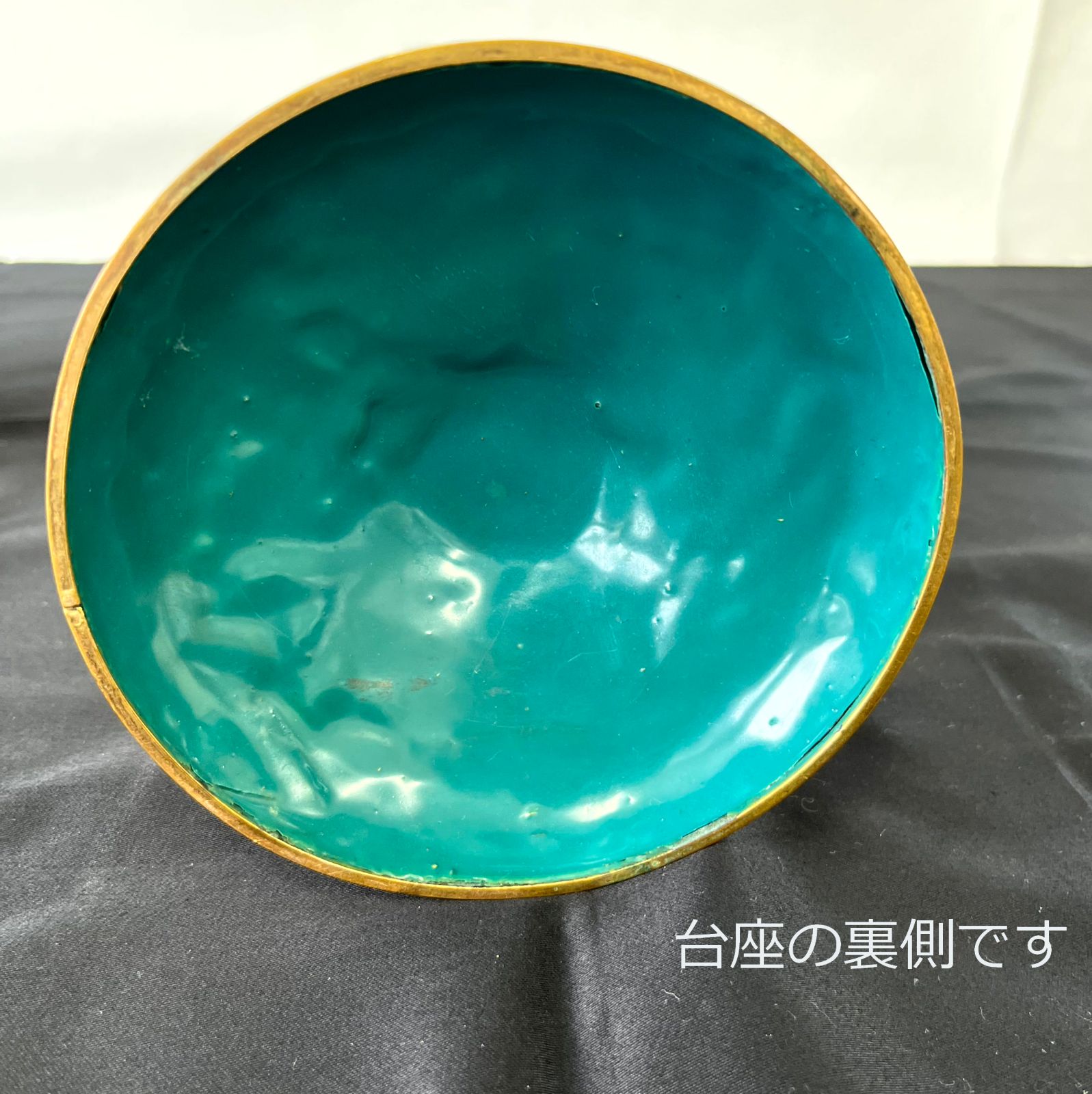 時代　極上　特大　オイルランプ　「特許2375製歯輪」 高さ78.5㎝ トトチ 明治 オイルランプ 七宝焼 特許2375製歯輪 台ランプ 高さ62cm