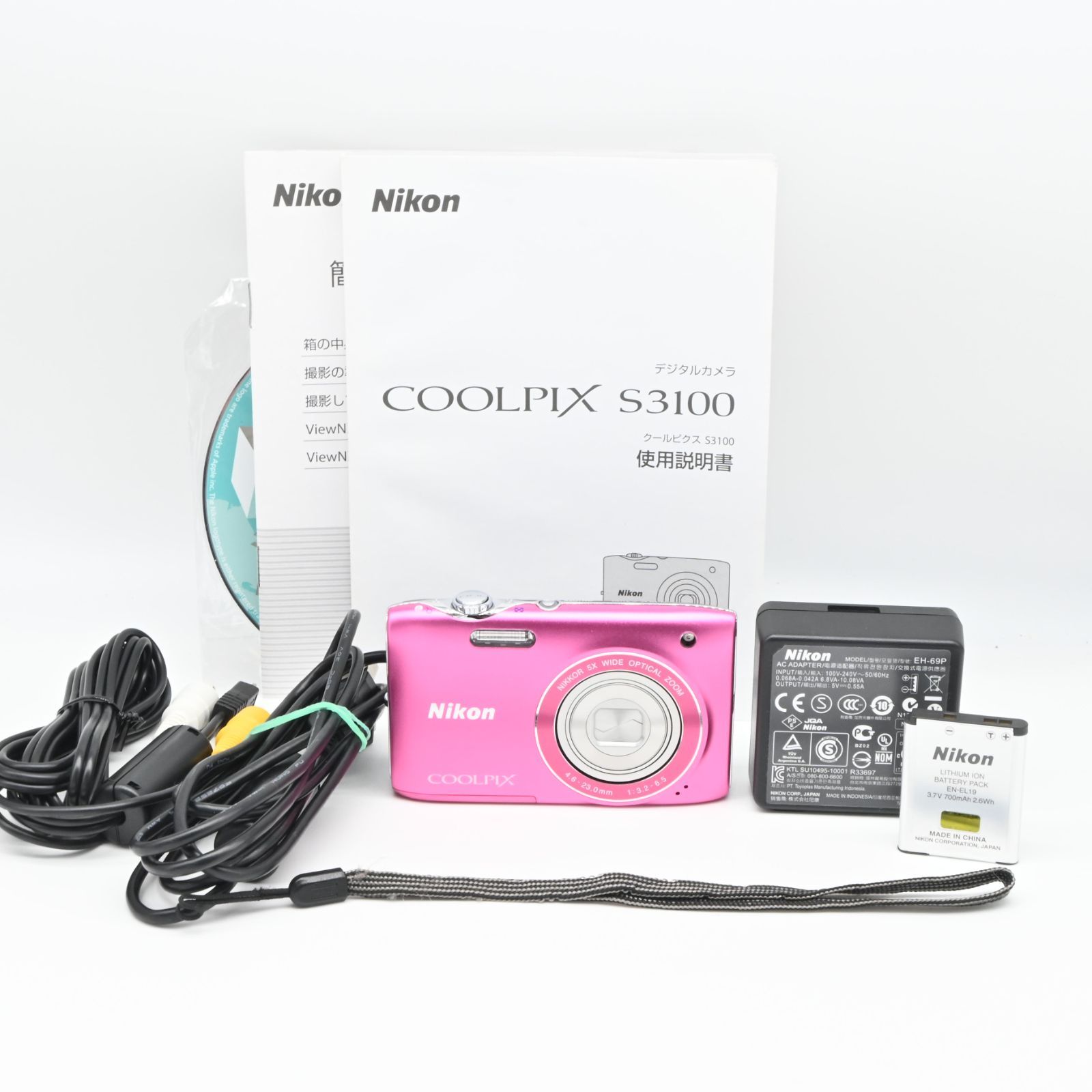 ☆美品☆ニコン COOLPIX S3100 フレッシュピンク - メルカリ