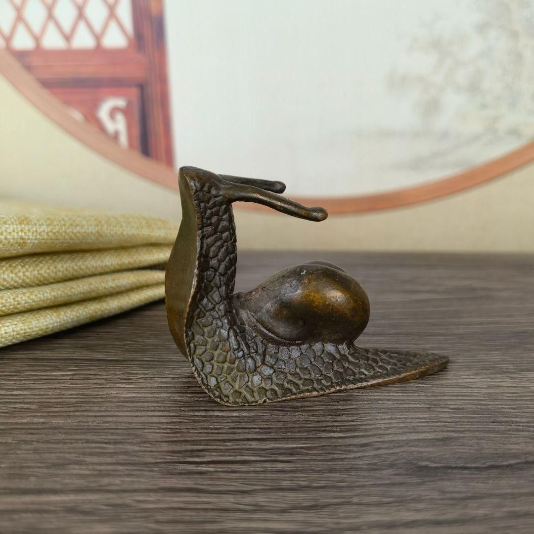 銅細工 かたつむりの香炉 香道具 装飾品 工芸品 美術品 置物