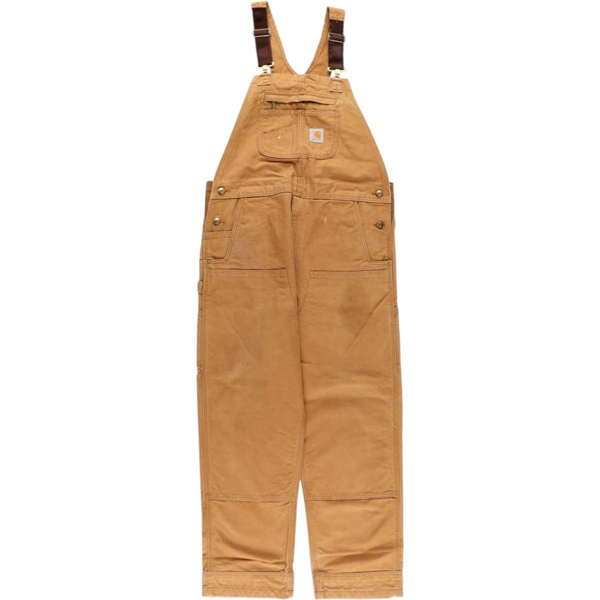 古着 ビッグサイズ カーハート Carhartt ダブルニー ダック オーバーオール メンズw41相当|eaa587600