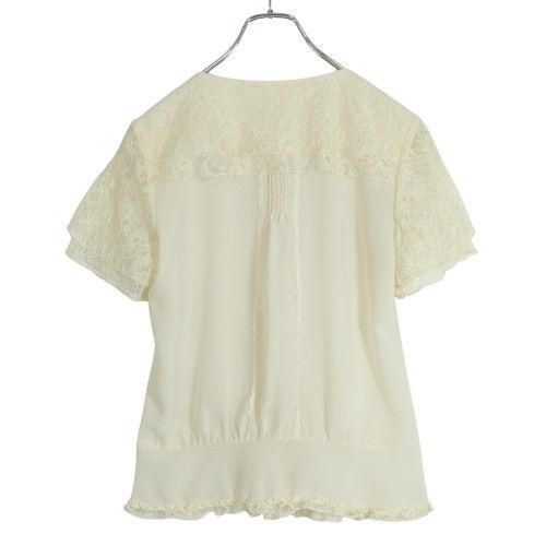 ★超美品★INGEBORG ★総レースが、素敵なフリルいっぱいブラウス ☆超美品☆INGEBORG ☆総レースが、素敵なフリルいっぱいブラウス