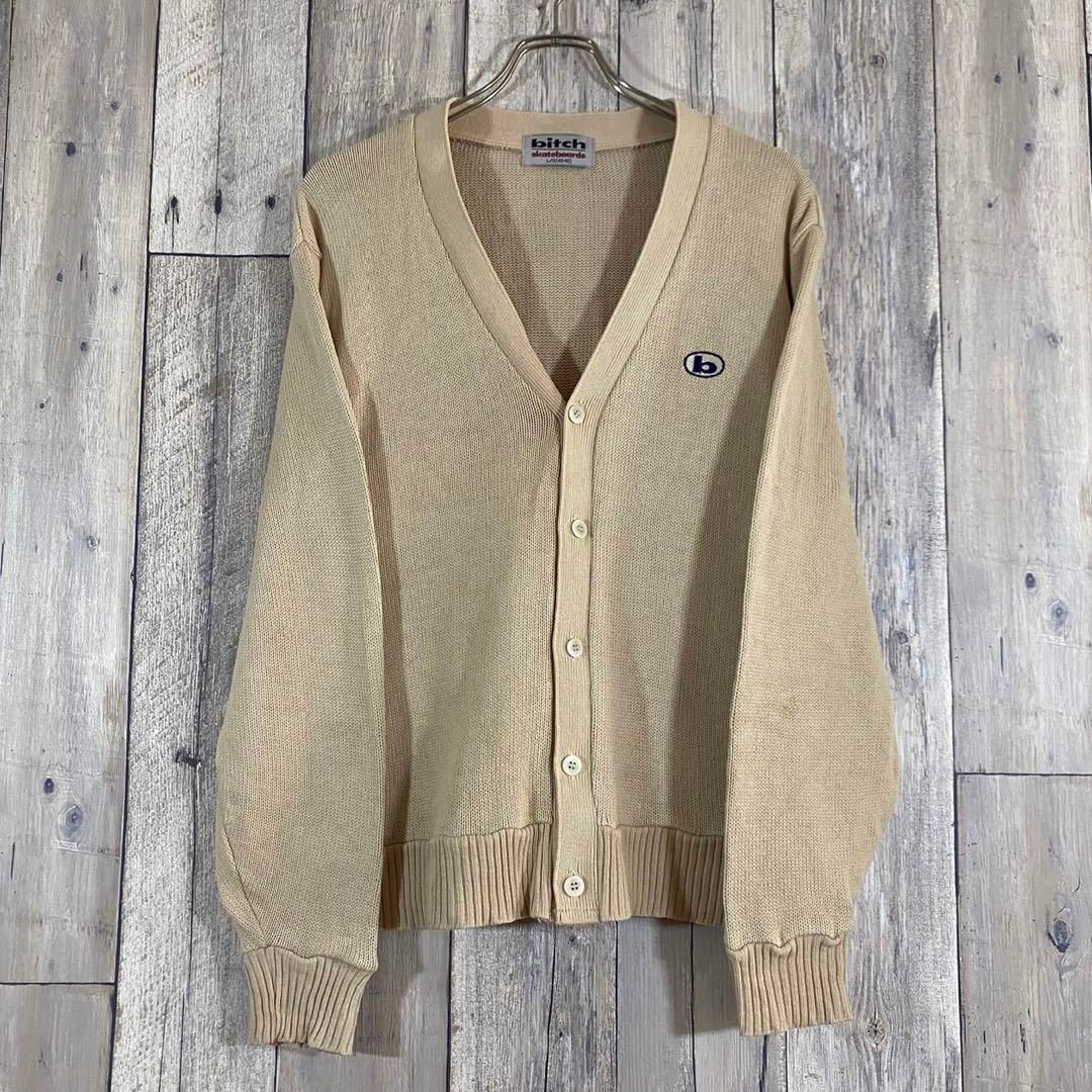 OLD bitch 90s ビッチ ミドルゲージ ニット カーディガン L