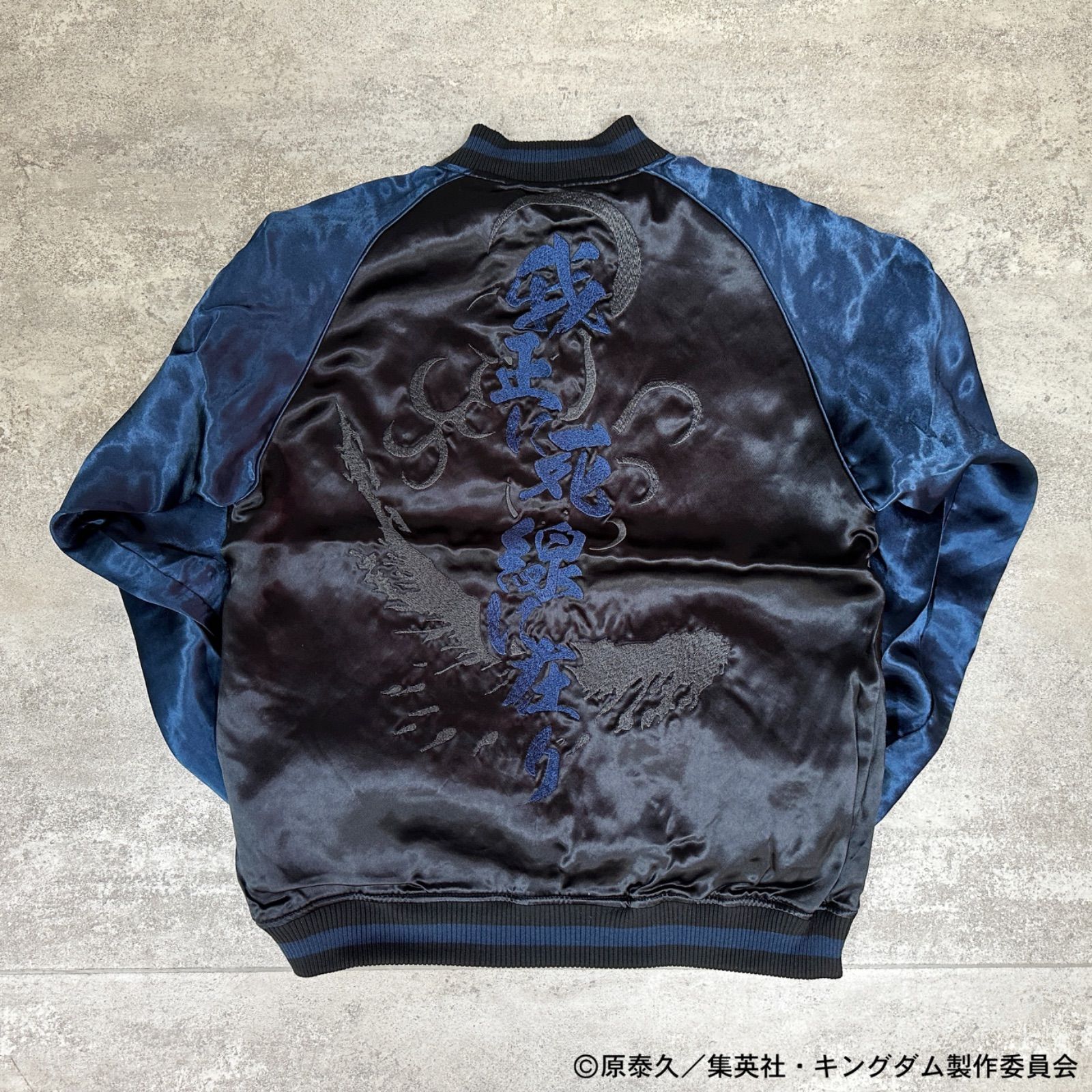 新作】【キングダム × 絡繰魂 ・秦の怪鳥王騎リバーシブルスカジャン