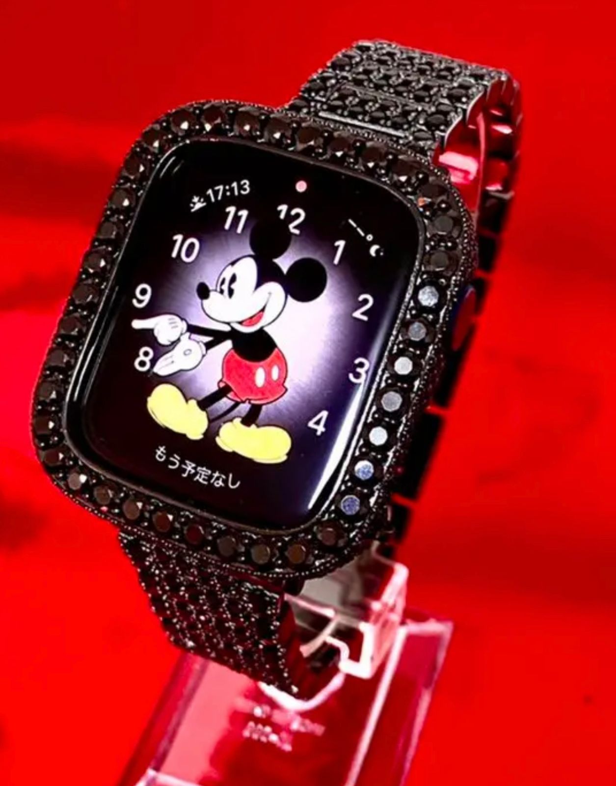 GS☆Apple Watch ラバーバンド　ジルコニア　ステンレスカバー　ベルト