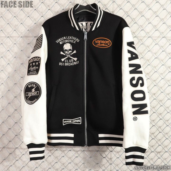 VANSON リバーシブル スタジャン NVSZ-2520 バンソン 刺繍 ワッペン