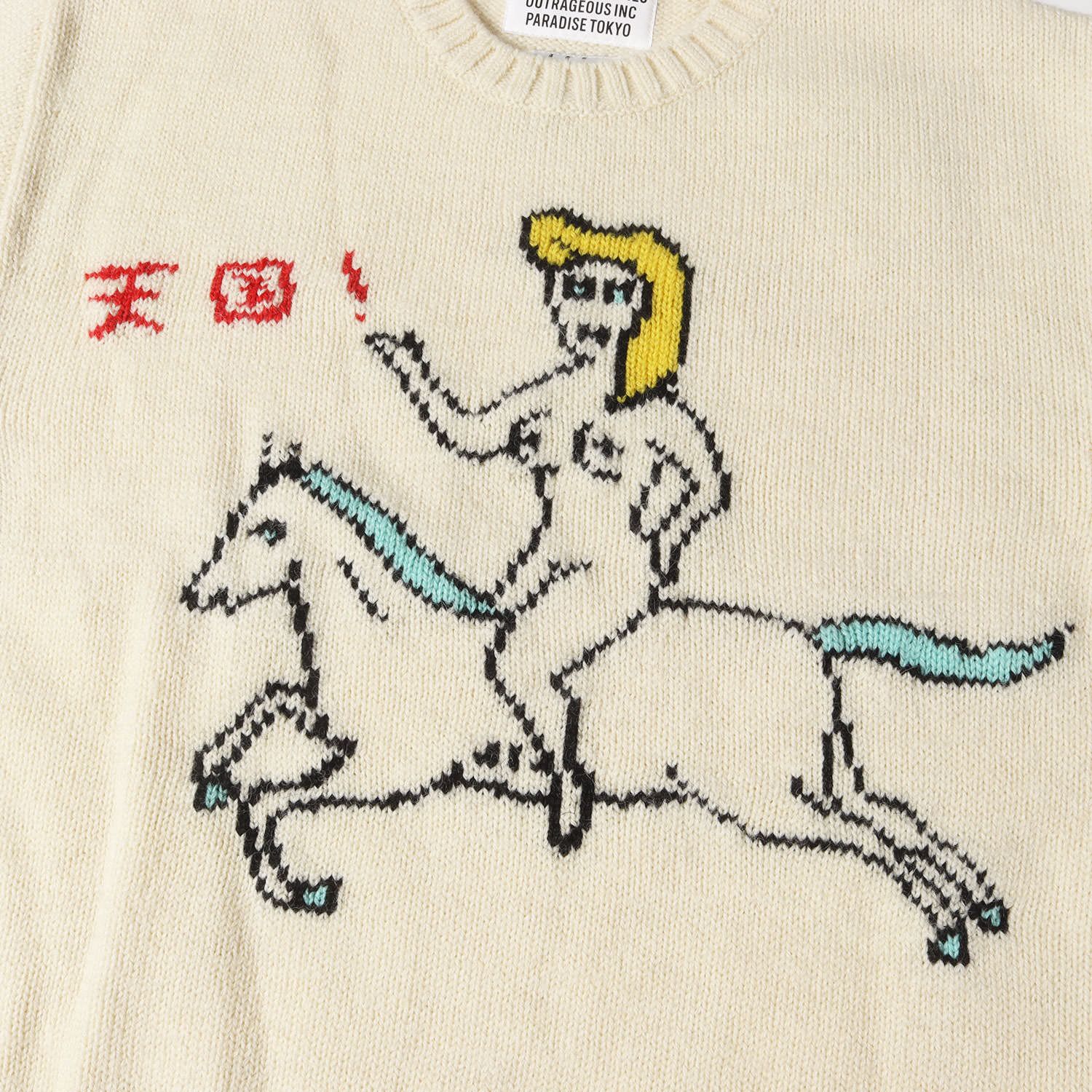 新品 WACKO MARIA ワコマリア ニット サイズ:M 23AW 世界平和 