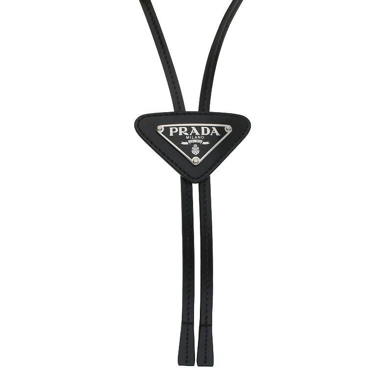 【PRADA】トライアングルループタイ ブラック Amazon | [Prada] [プラダ] ネクタイ ボロタイ ループタイ