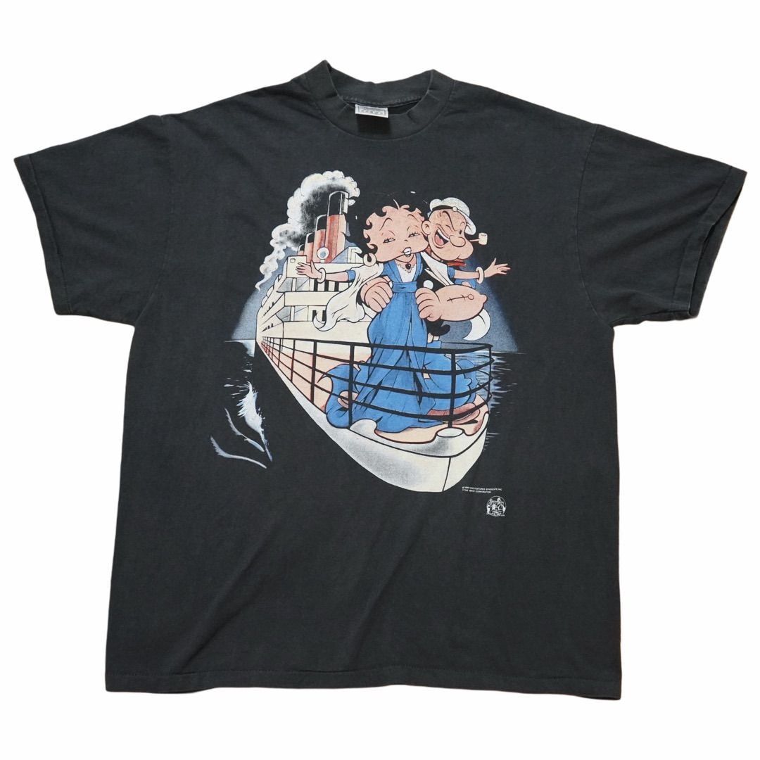 ベティちゃん Tシャツ XL ブラック ポパイ タイタニック TITANIC