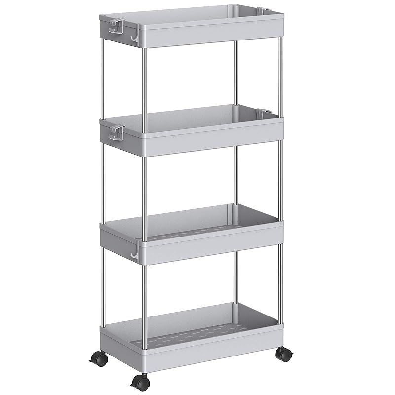 SPACEKEEPER キッチンワゴン スリム 隙間収納 13cm 収納ラック