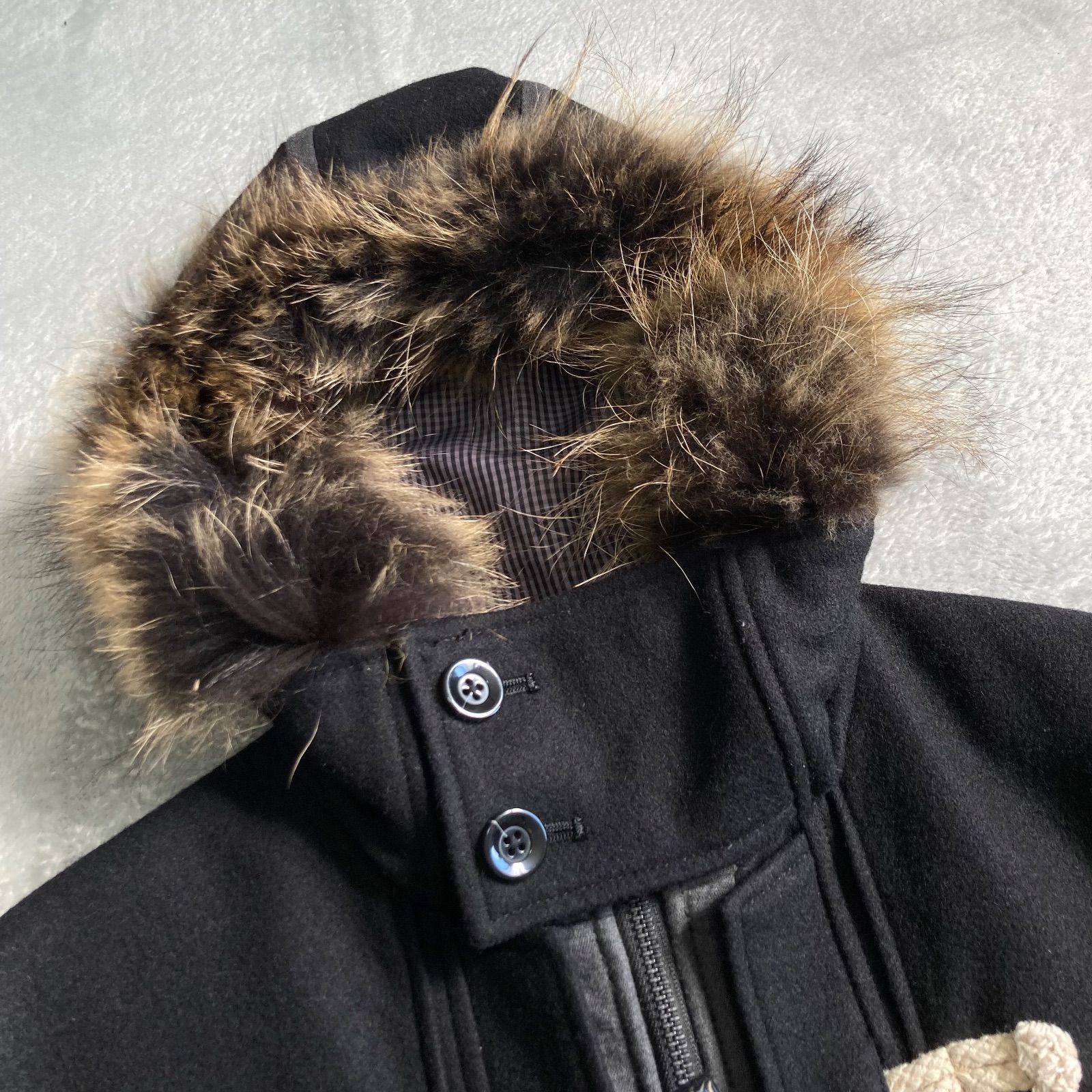 ファー付き ダッフルコート