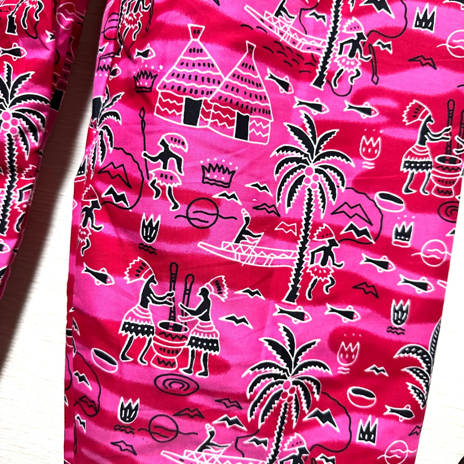 ユニセックス　アフリカンプリント　ワイド　パンツ　African print ユニセックス アフリカンプリント ワイド パンツ African print