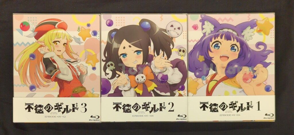 アニメBlu-ray 不徳のギルド 初回 全3巻 セット