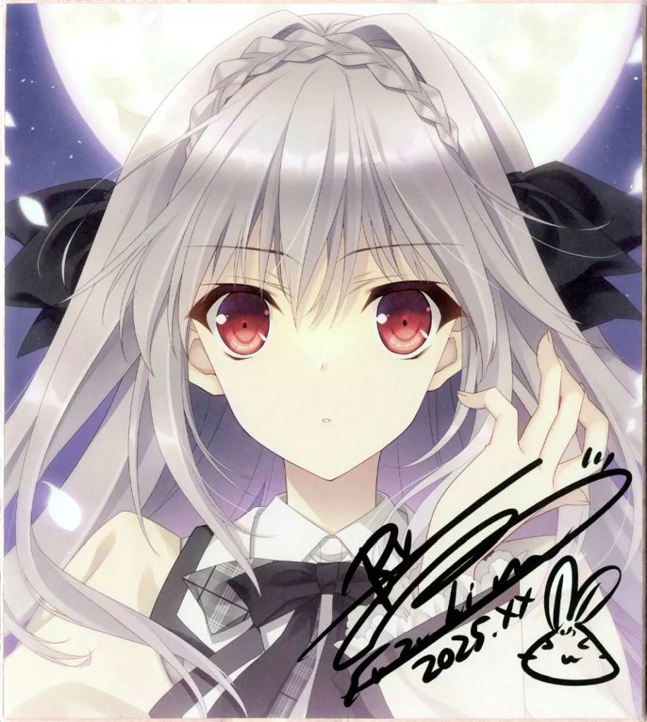 桜小路ルナキャラソンcf限定フルカラー色紙（鈴平ひろ複製サイン入り） 桜小路ルナキャラソンcf限定フルカラー色紙（鈴平ひろ複製サイン