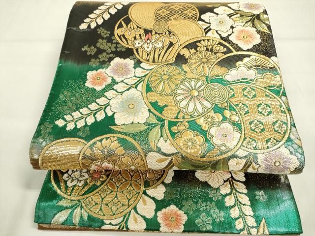 最 安値 でファッション - 平和屋着物○六通柄袋帯 吉祥花文