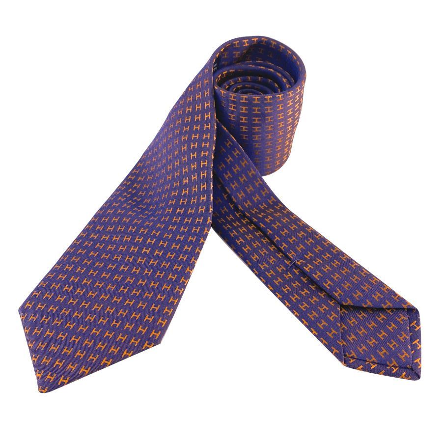 若者の大愛商品 新品】エルメス H織りタイ 7cm 》 ファソネH 《 ネクタイ HERMES 小物