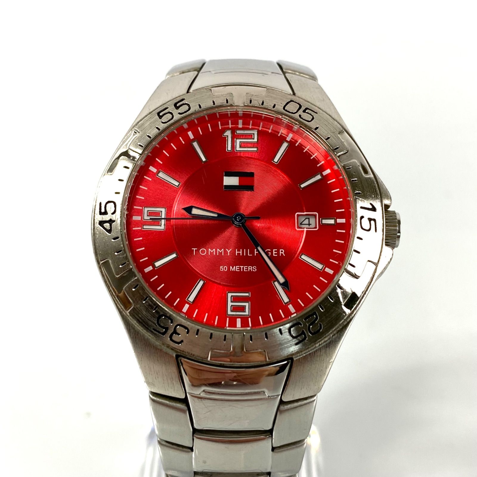 電池交換済】トミーヒルフィガー TOMMY HILFIGER F90209 クォーツ 