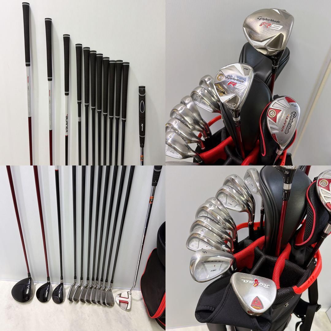 新品グリップ 新品バック テーラーメイド 豪華12本クラブセット メンズ S 新品グリップ 新品バック テーラーメイド 豪華12本クラブセット メンズ