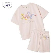 PNK ヨッシー Fサイズ スーパーマリオ レディース キノピオ＆ヨッシー裏毛プルオーバー-ショートパンツセット ジェラピケ 部屋着