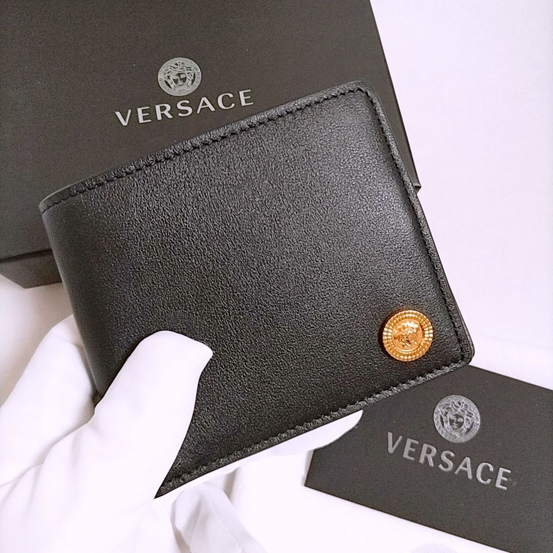 新品未使用】VERSACE メドゥーサ ビギー ウォレット 小銭入付 財布 
