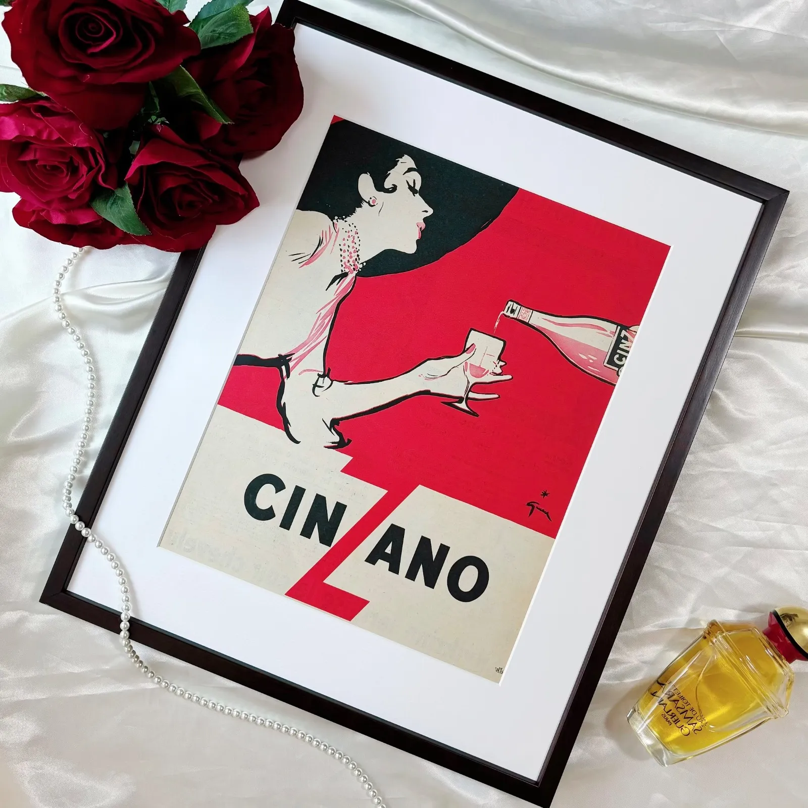 Le Chapeau/ルネ グリュオ/ポスター RENE GRUAU ルネグリュオ展のイベントポスター 1997年 - eurodeco