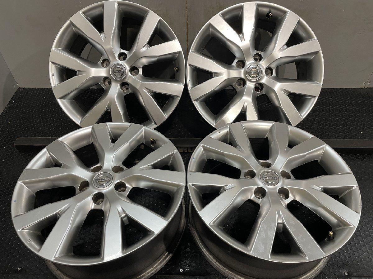 NISSAN 日産 Z51ムラーノ 後期 純正ホイール 18インチ 4本 7.5J5HPCD114.3+50 エクストレイル/エルグランドにも　(MHD292)
