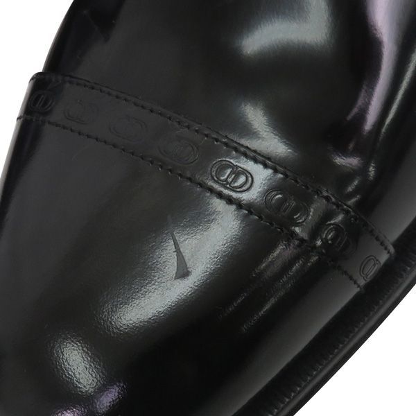 美品 Dior ディオールオム エナメル ドレスシューズ レザー ブラック