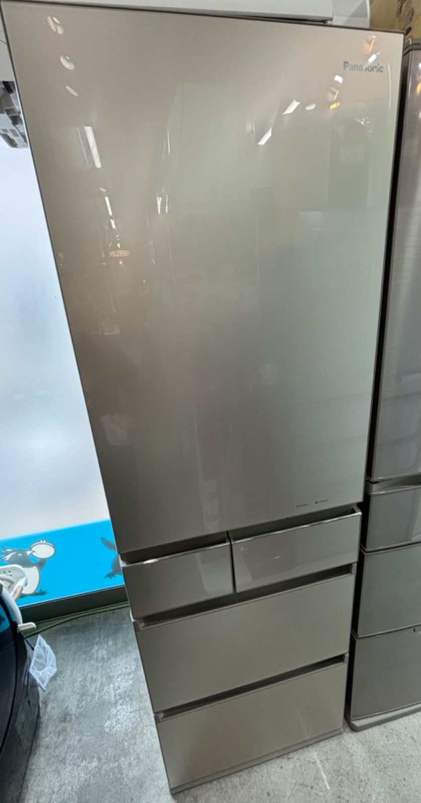 ◎Panasonic 冷蔵庫 450L ガラストップ NR-E455PXL-N - メルカリ