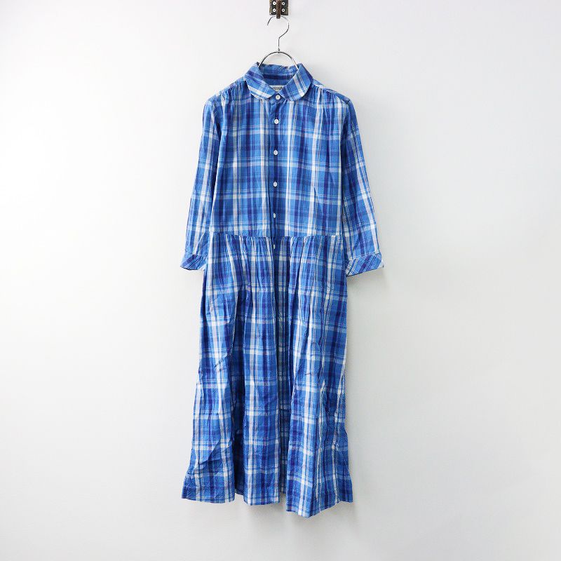 ☆美品☆MORIKAGE SHIRT モリカゲシャツ　キョウト　シャツワンピース モリカゲシャツキョウト MORIKAGE SHIRT KYOTO 京都 コットン