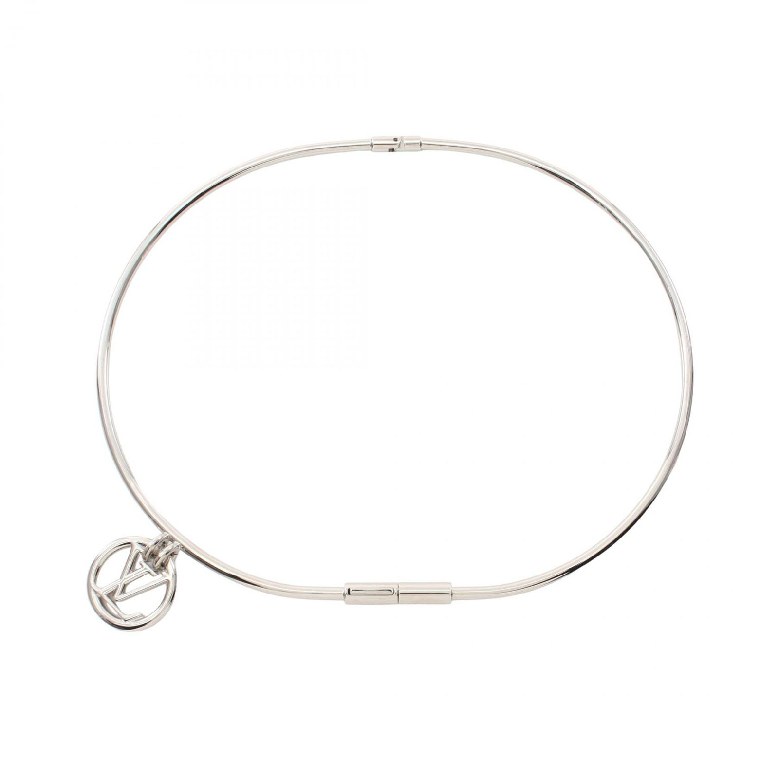 ルイ・ヴィトン LOUIS VUITTON ベルト ロゴチャーム MP202M シルバー  