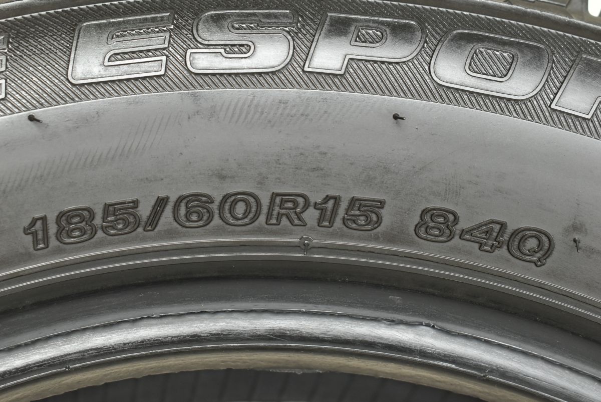 最新版 バリ溝 アイスエスポルテ 185 60R15 4本セット フィールダー アクア ヤリス ヴィッツ フィット グレイス シャトル アウディ A1 VW ポロ