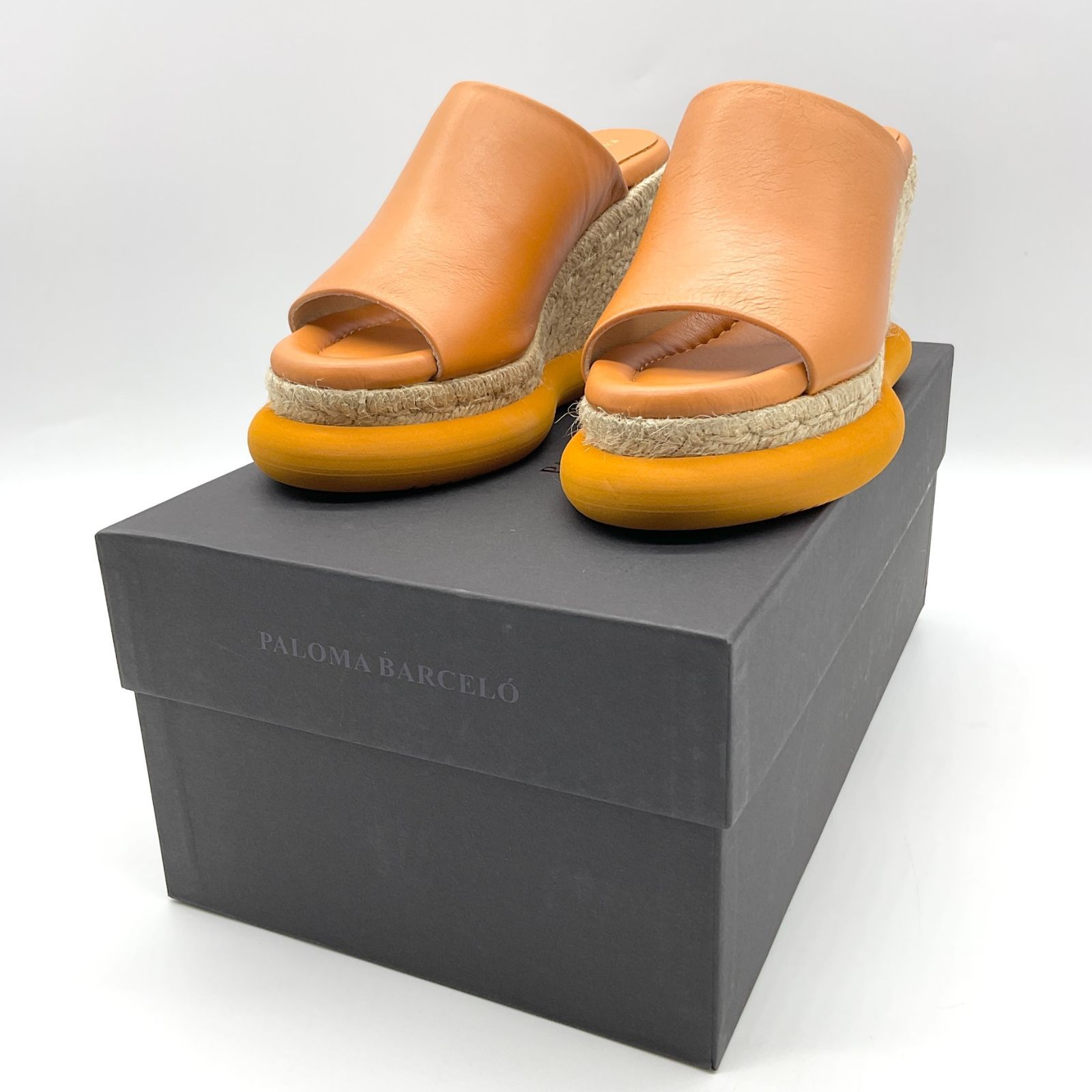 新品 PALOMA BARCELO パルマバルセロ 38 キャメル レザー