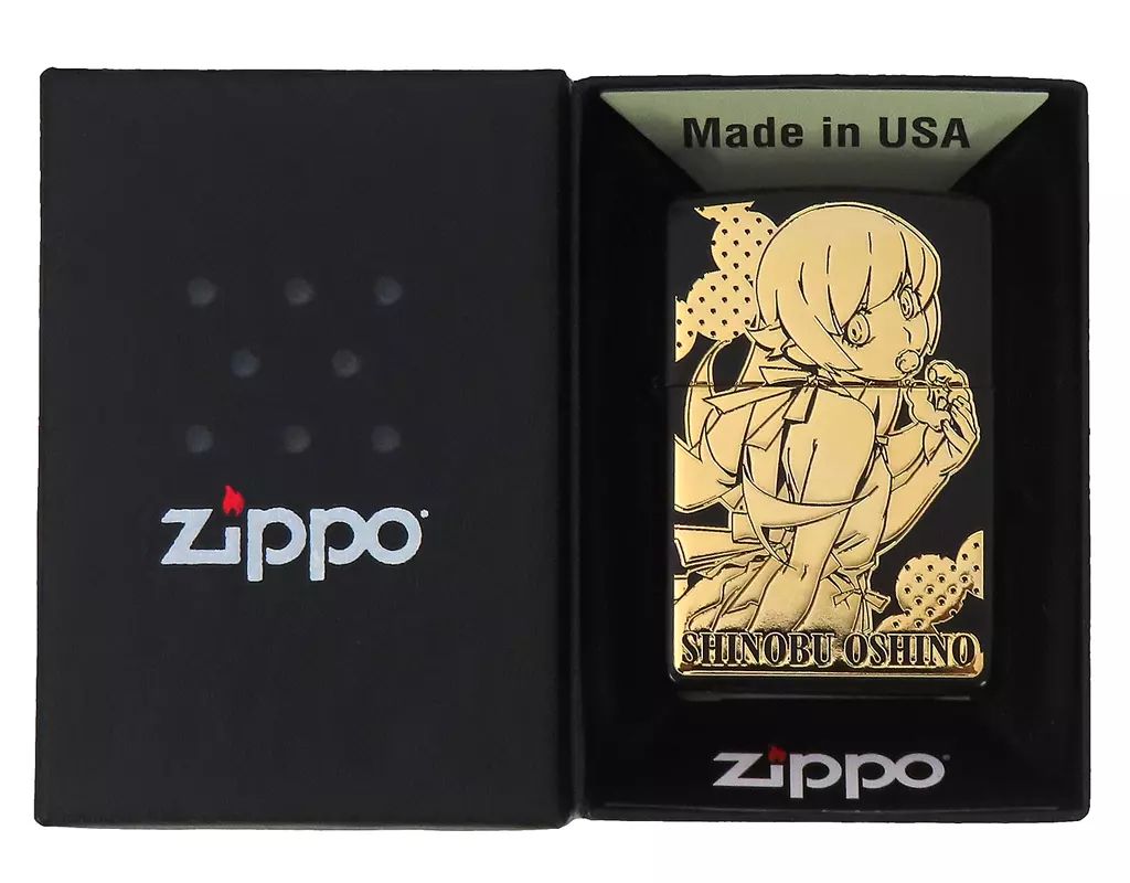 ZIPPO ライター キャラクター A.忍野忍 ゴールド ZIPPOライター 物語 シリーズ