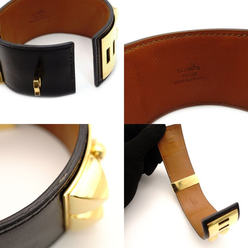 エルメス HEREMS コリエドシアン ブラック バングル