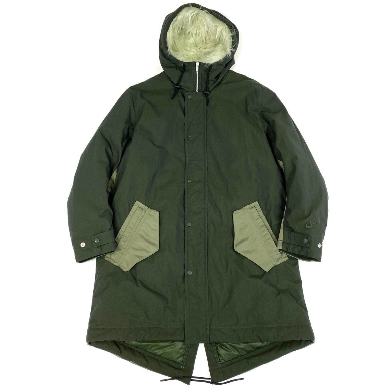 20f19 NIKE TF WHITE SPACE PARKA ホワイトスペースパーカ リバーシブル N-3B モッズコート ミリタリージャケット 大きいサイズ DD6776-355 2XLサイズ カーキ