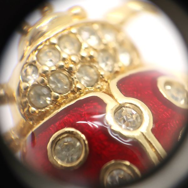 Chr.Dior ディオール Pin brooch Ladybug ピンブローチ てんとう